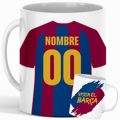 Taza con escudo de tu equipo de futbol