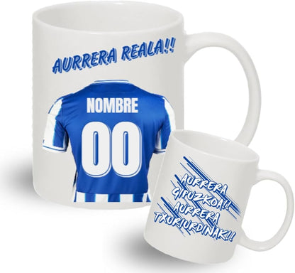 Taza con escudo de tu equipo de futbol