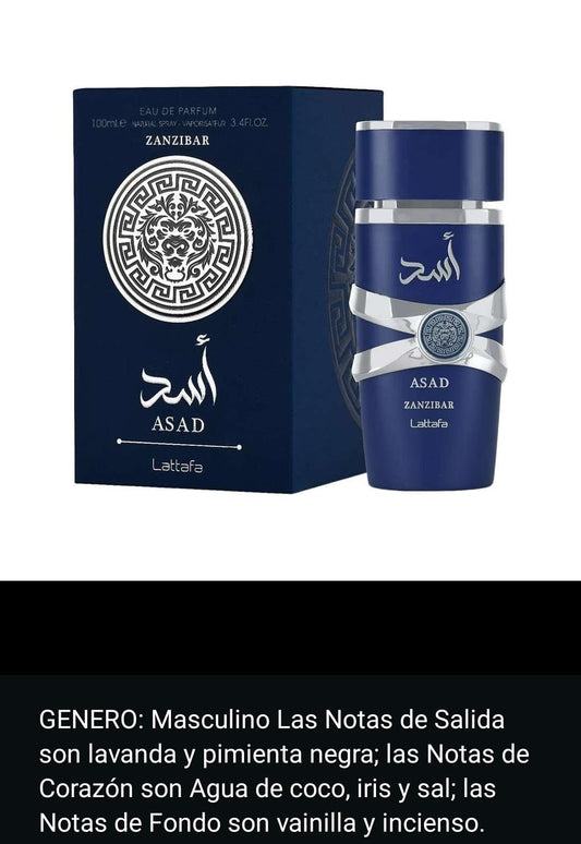 Lattafa Asad Zanzibar Eau de parfum 100 ML (hombre)